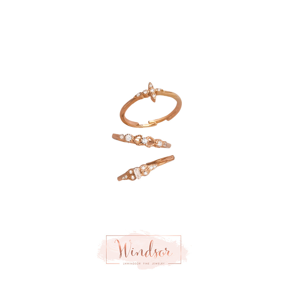 Soft Deco Ring Set