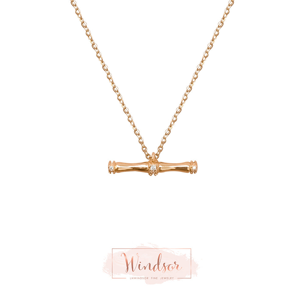 Lucky Bamboo Fob Necklace
