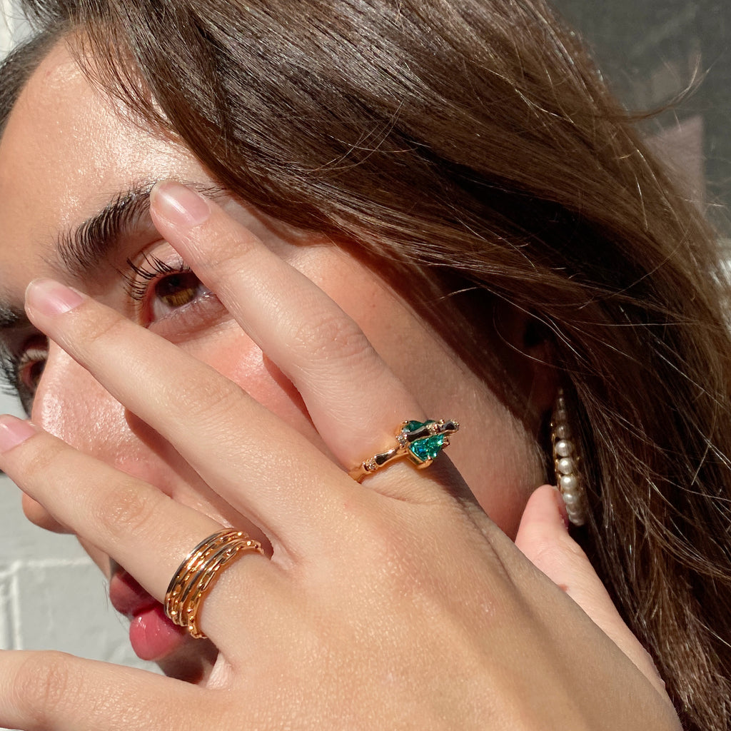 Paraiba Heart Ring