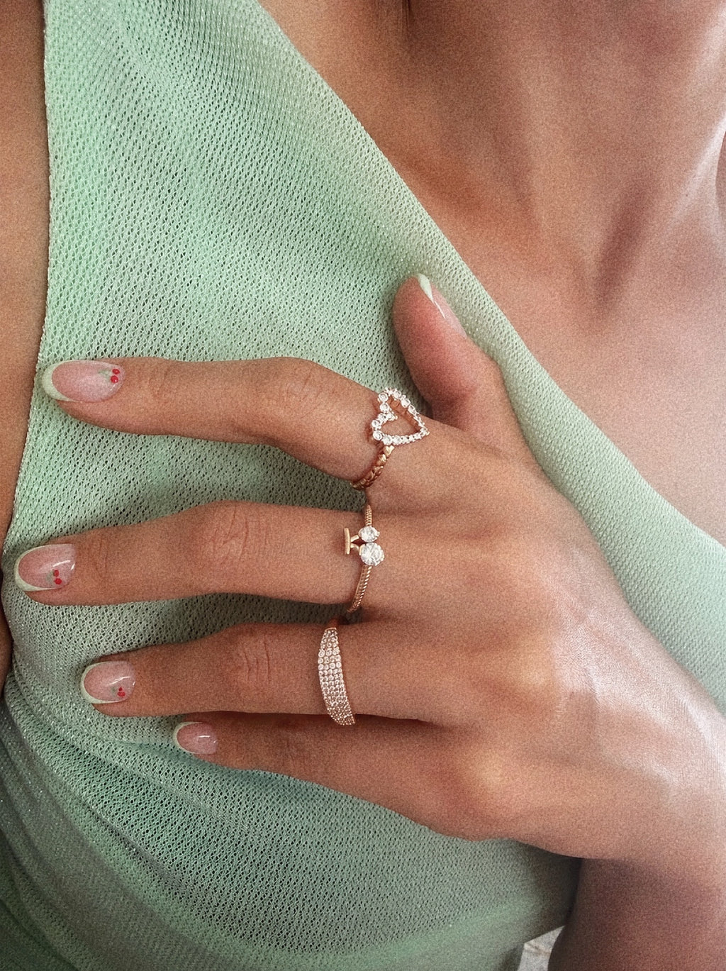 Cherry Royale Ring Set