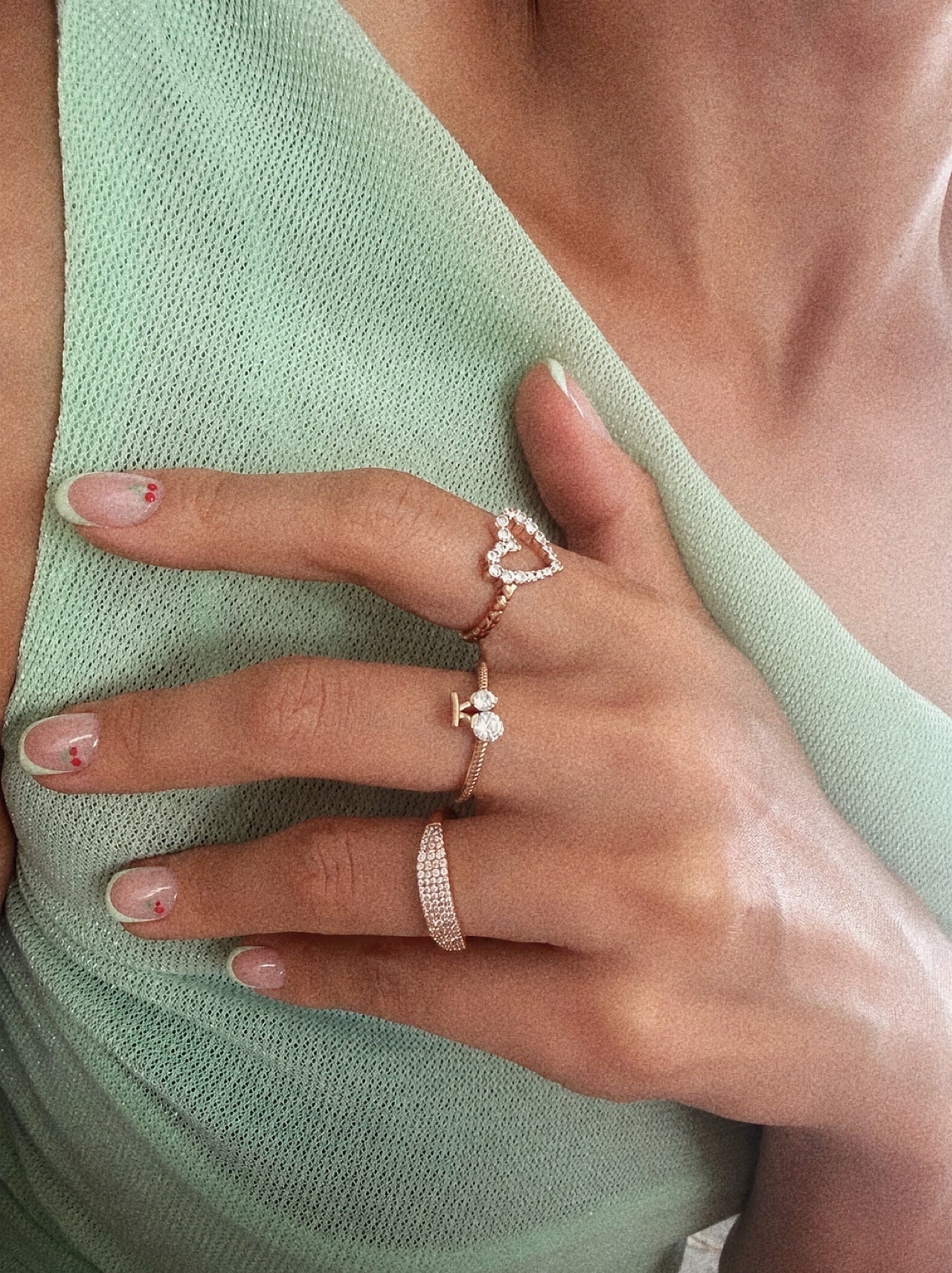 Cherry Royale Ring Set
