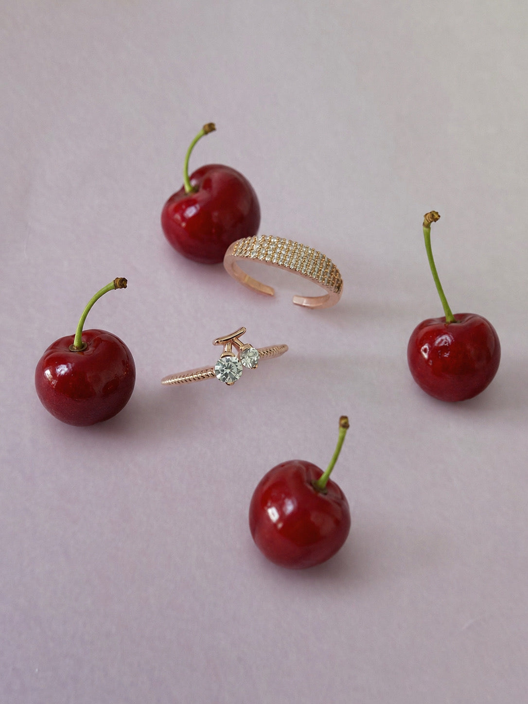 Cherry Royale Ring Set
