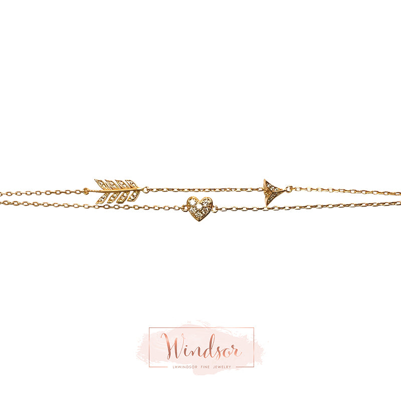 Arrow Through My Heart Bracelet