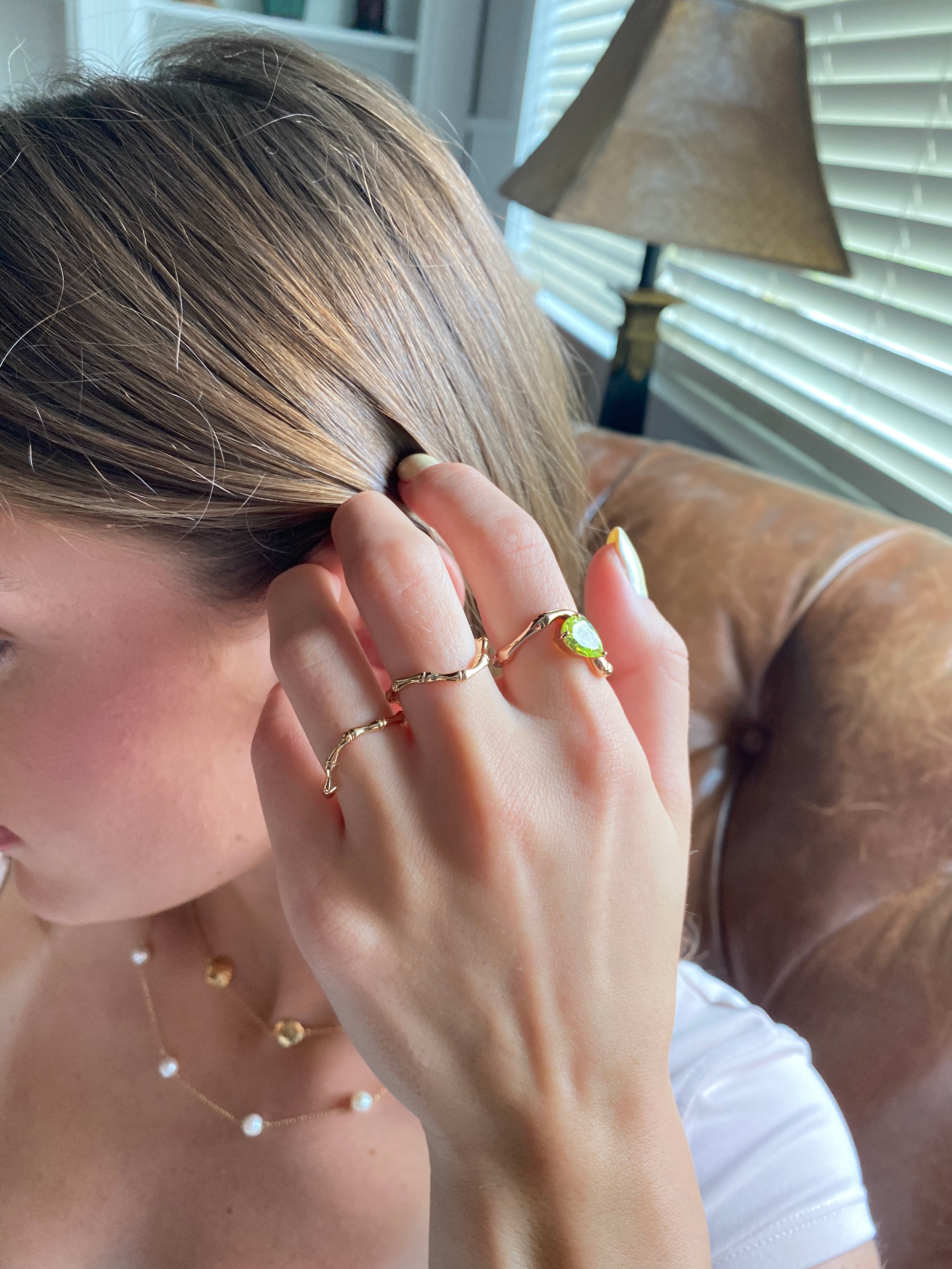 Bamboo Wave Ring