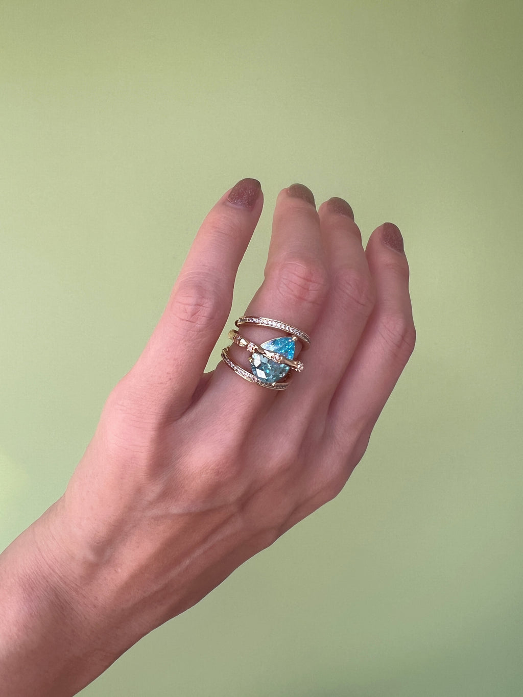 Azure Drop Necklace/ Ring