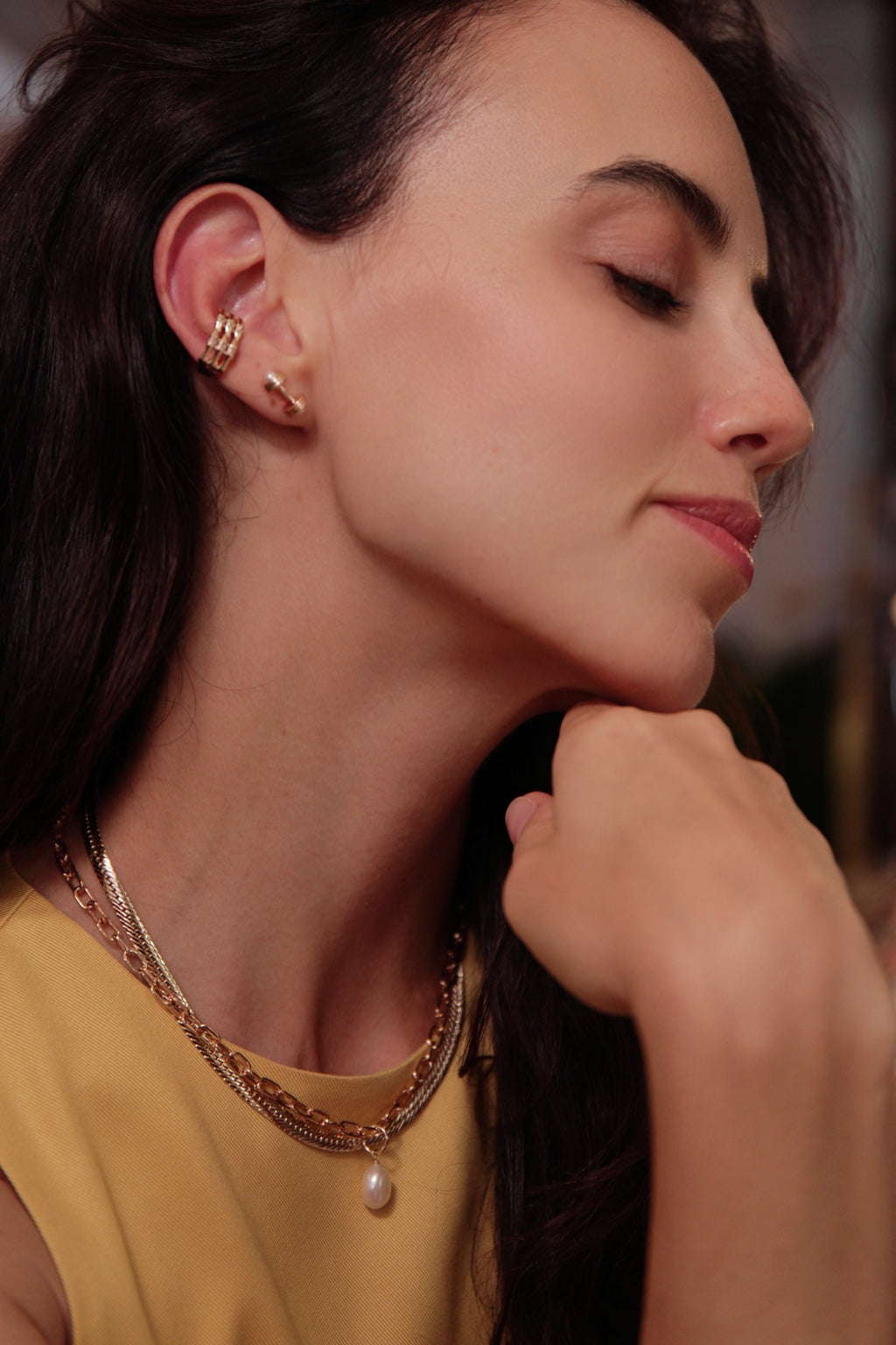 Dumbbell Studs Earrings