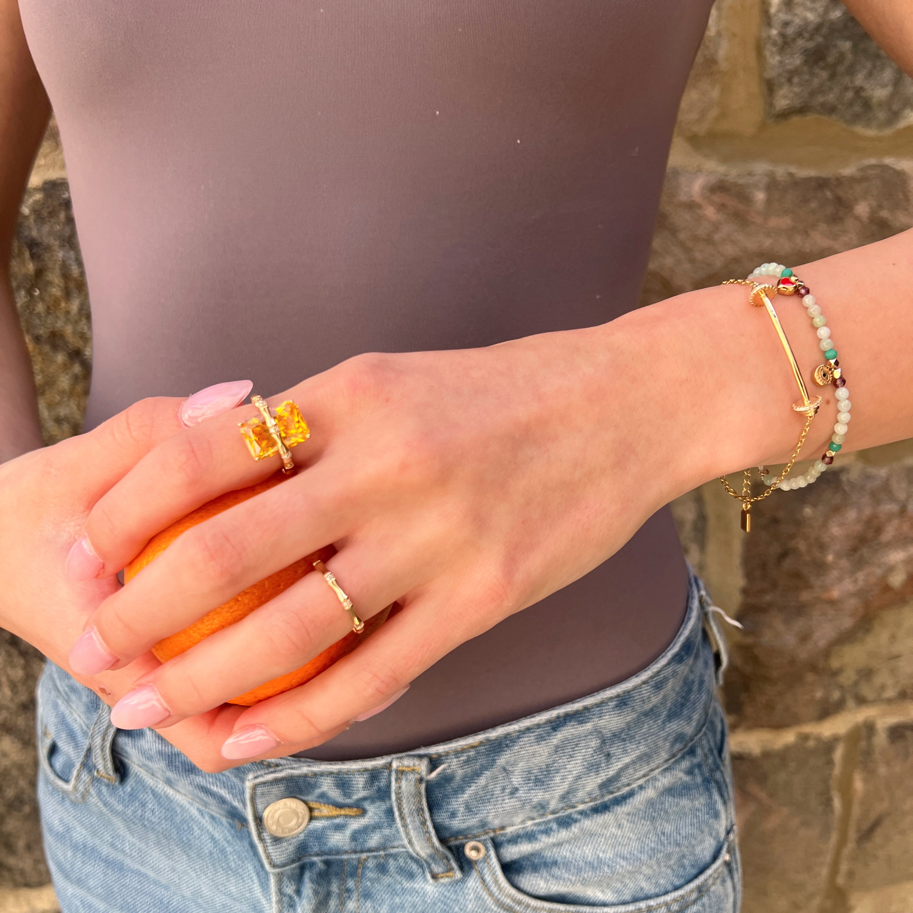 Golden Hour Citrine Ring