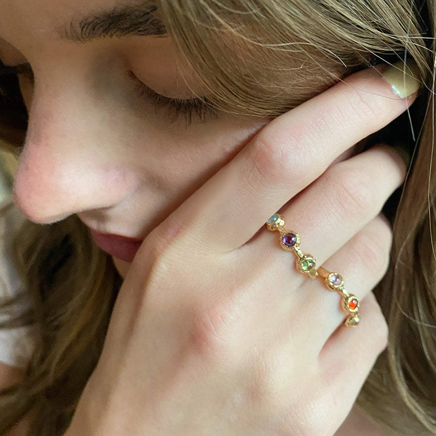 Cobblestone Gem Ring