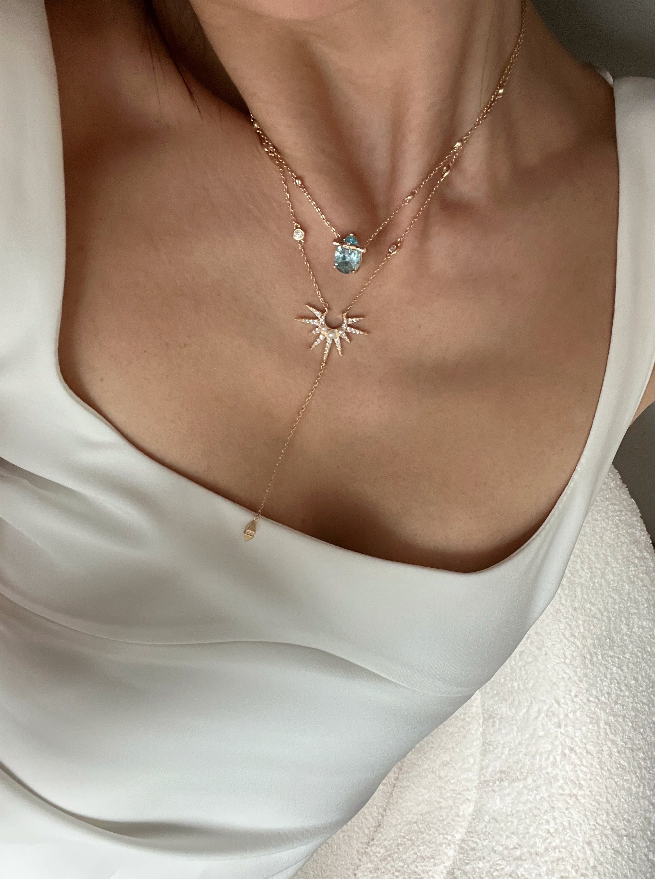 Azure Drop Necklace/ Ring