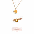 Lemon Square Necklace/ Ring