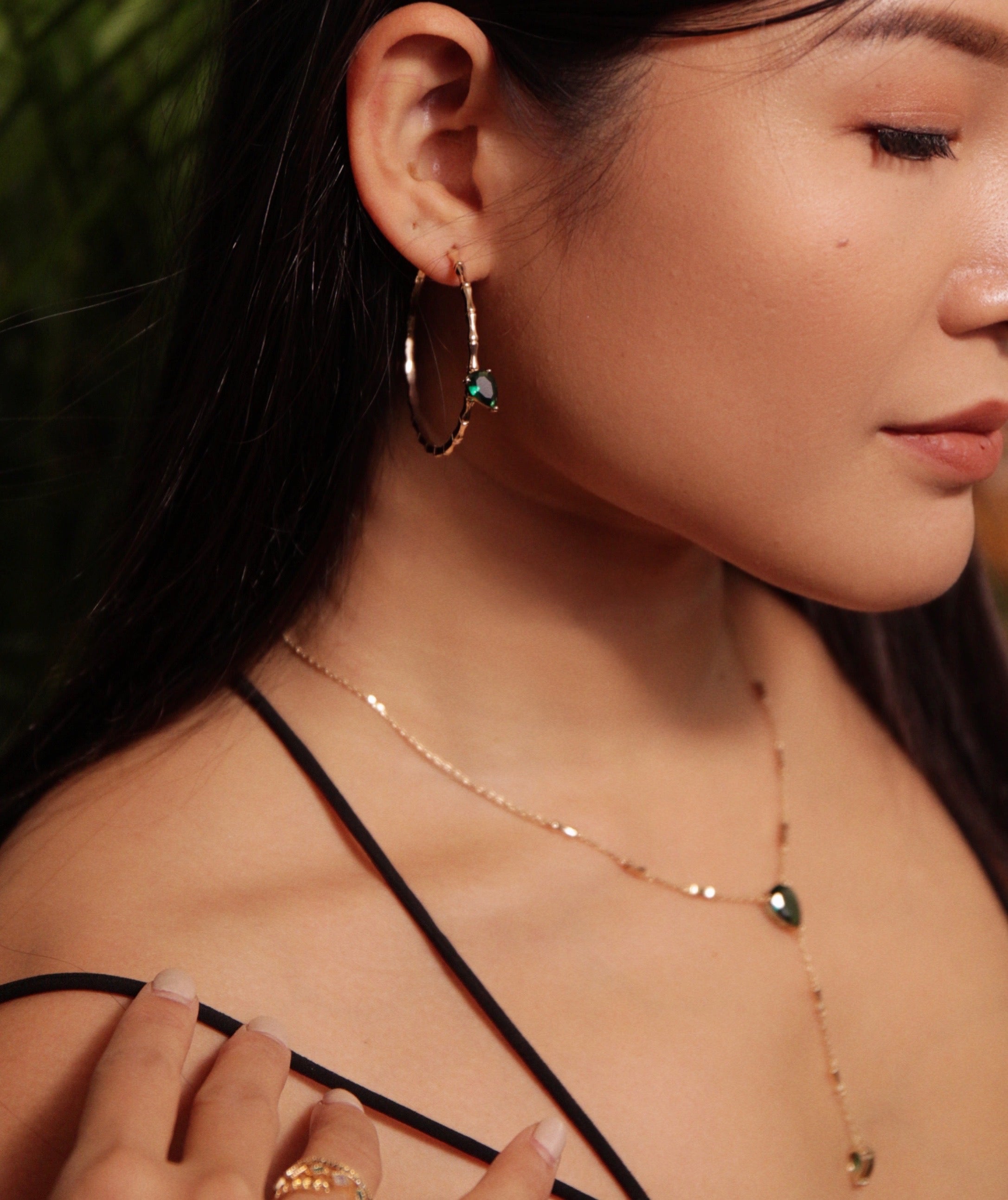 Bamboo Leaf Ring/ Earrings