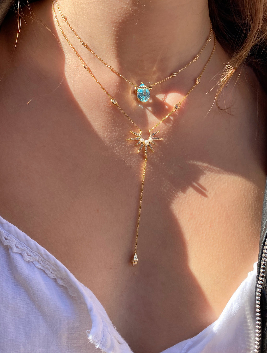 Azure Drop Necklace/ Ring