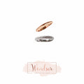 Molten Scale Two-Tone Ring Set