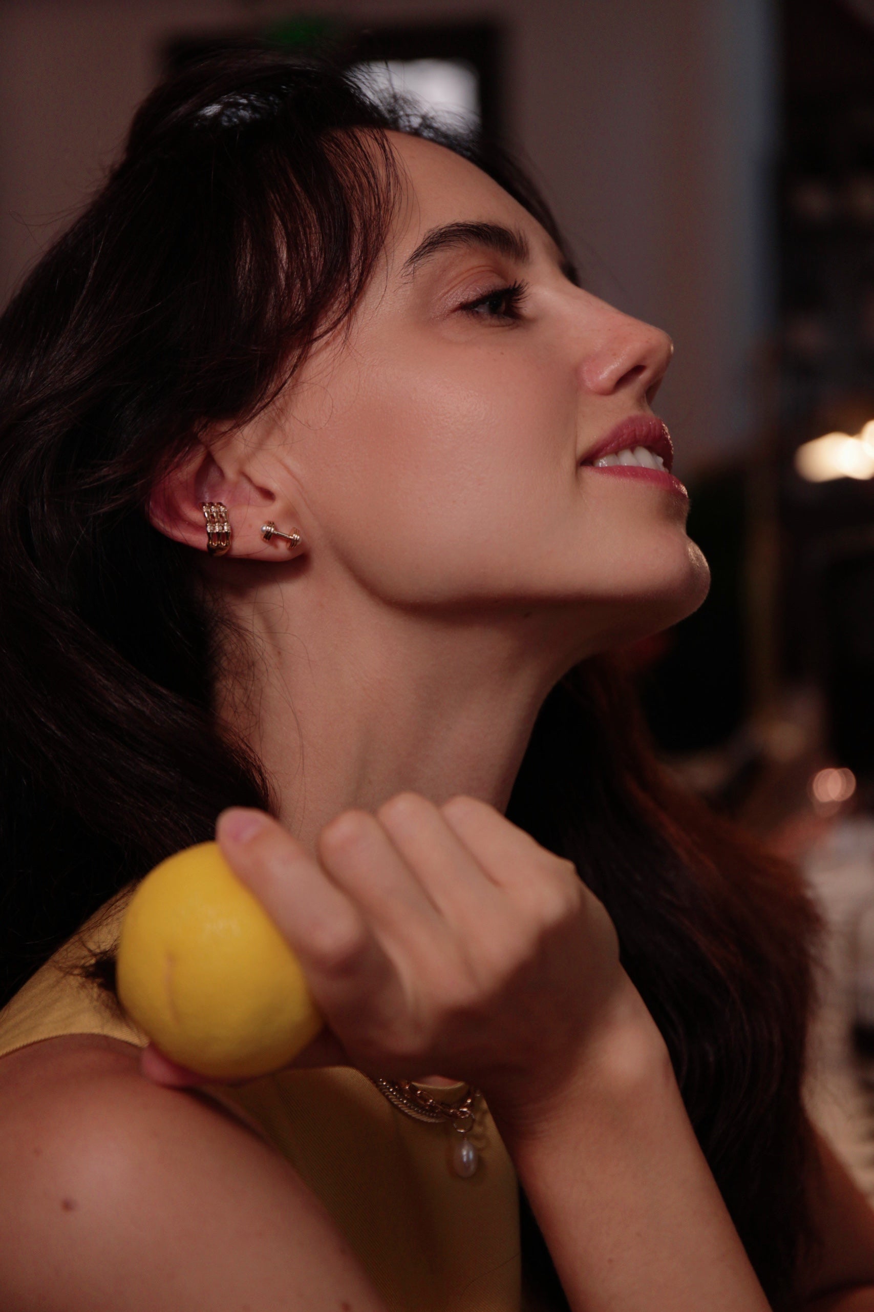 Dumbbell Studs Earrings