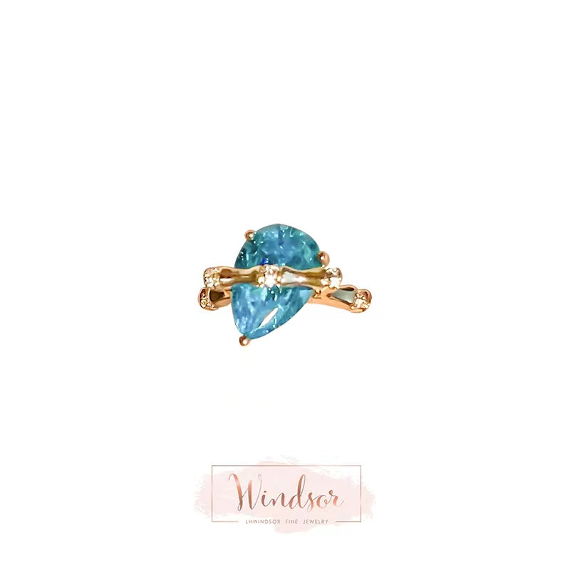 Azure Drop Necklace/ Ring