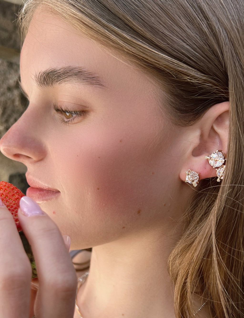 Round Ice Earrings