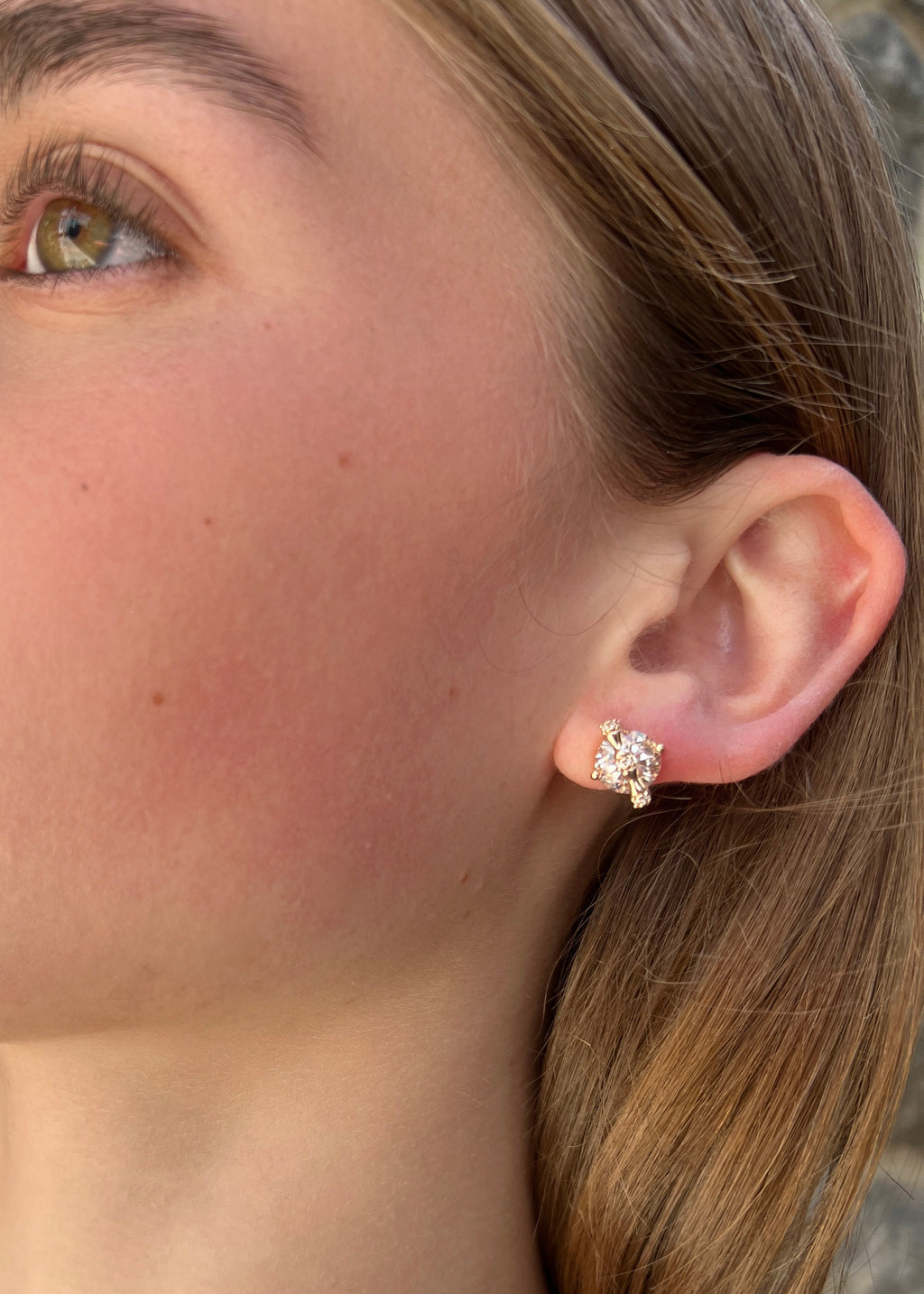 Round Ice Earrings