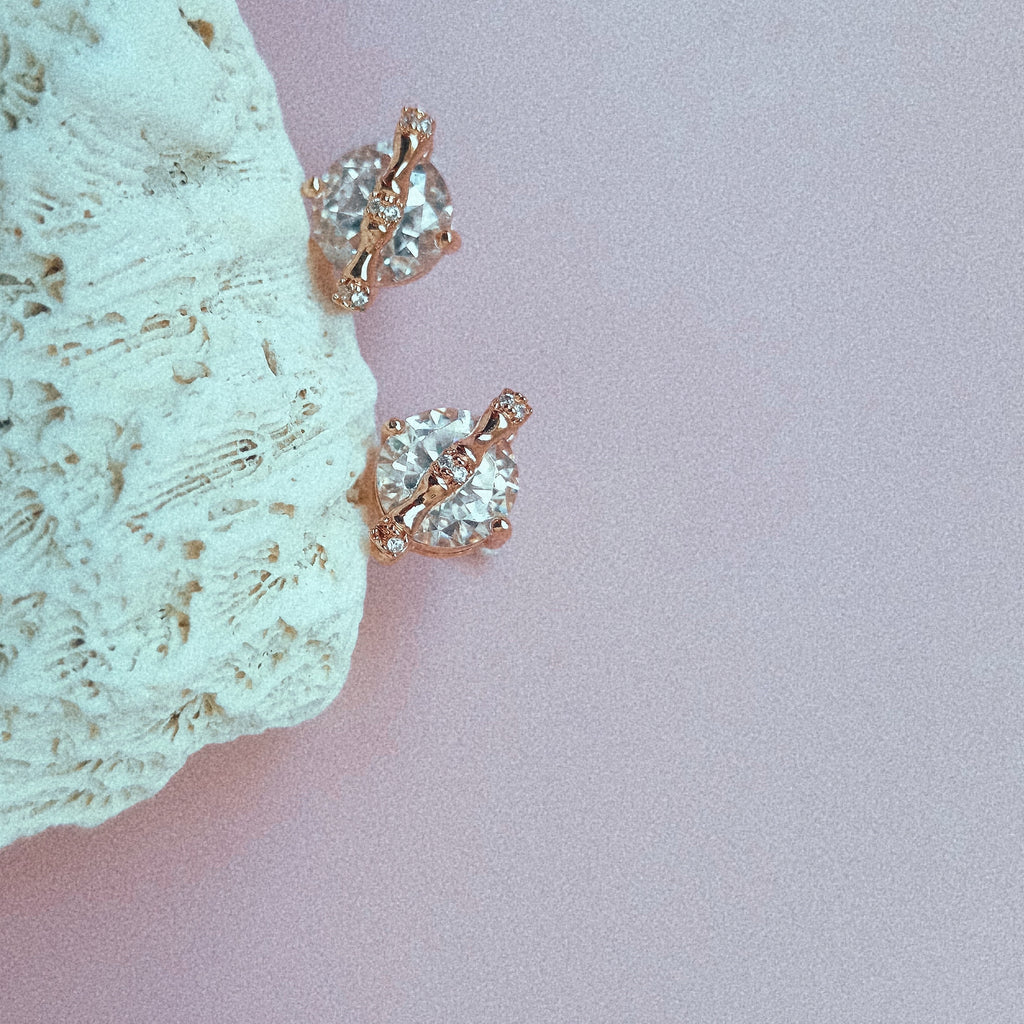 Round Ice Earrings