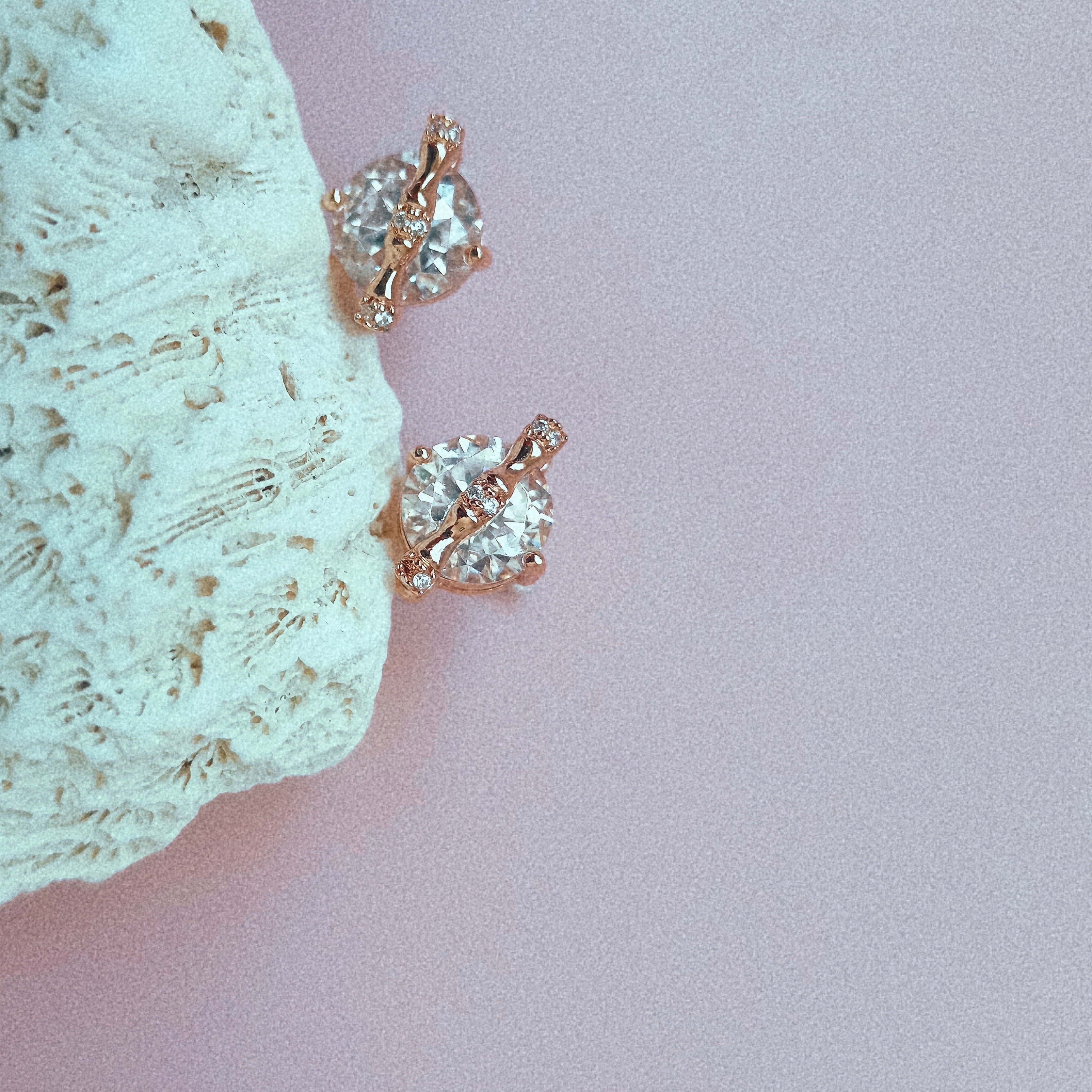 Round Ice Earrings